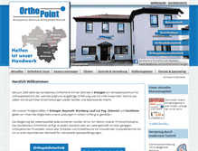 Tablet Screenshot of orthopoint-erlangen.de